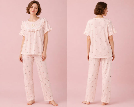 Night Suit Baby Pink