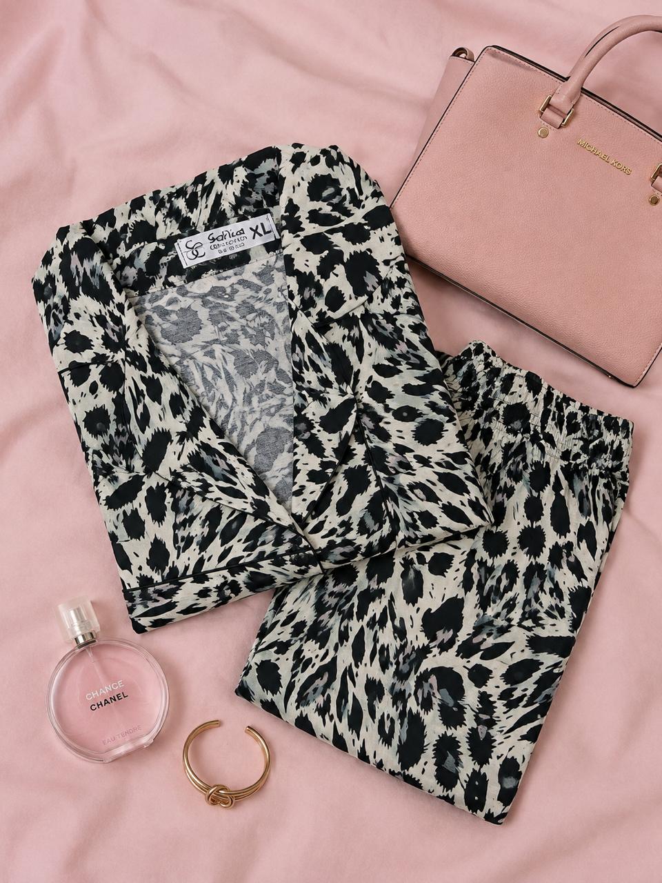 Cheetah Print Night Suit