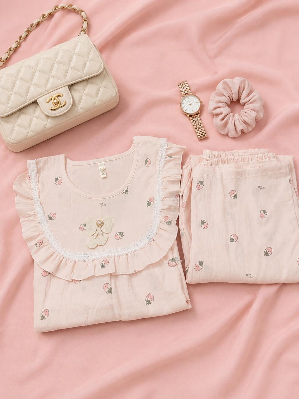 Night Suit Baby Pink
